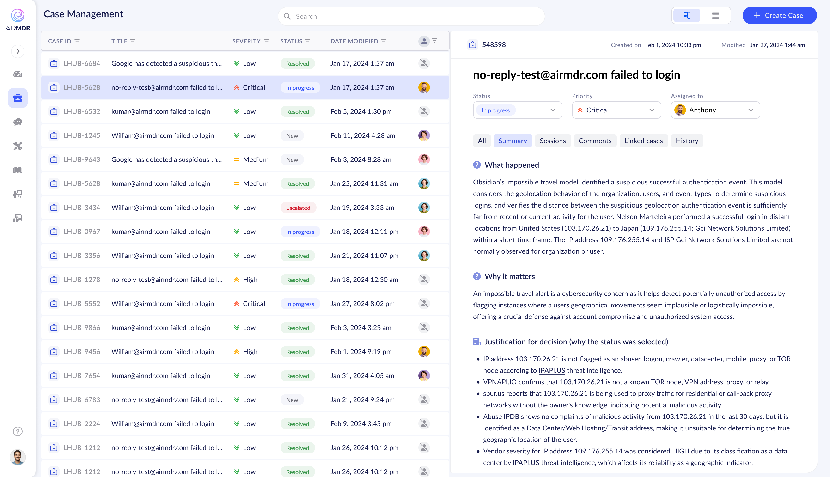 Original Case Manager — the product when I joined